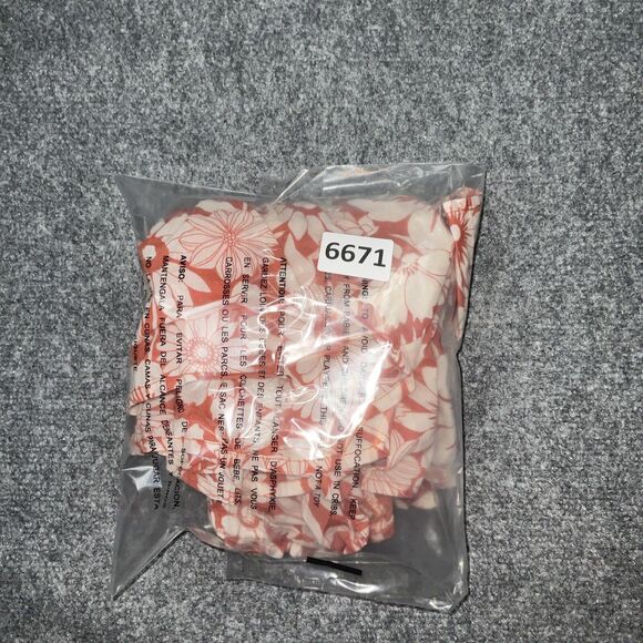 American Eagle Shorts Womens Sz L Orange lined  Floral Boho Hippie Feminine - Picture 9 of 9